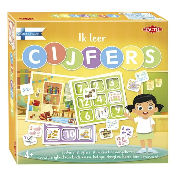 Tactic lernspiel Zahlen Junior Karton gelb 13 Stück