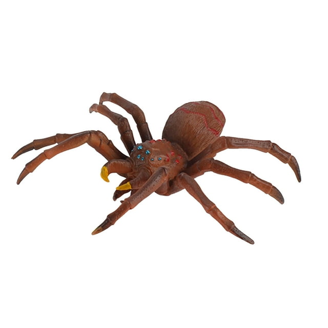 EGNMCR Spider Araignée Araignée Noire Insecte de Simulation Modèle Solide Enfants Farce et Effrayant Tricky Cadeaux d'Anniversaire pour Enfants