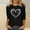 Black, variant on NTACZA 3/4 Sleeve Tops for Women Trendy Valentines Black Crewneck T Shirt Cute Pullover Loose Fit Shirts for Women L
