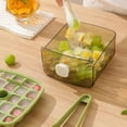 thumbnail image 4 of Press Type Ice Cube Maker,Ice Making Box with Tray and Storage Bin,Double Layer 48 Grid Reusable Ice Lattice,Easy Release Ice Cube Trays with Lid for Making Whiskey, Cocktail, Coffee for Home Kitchen, 4 of 8