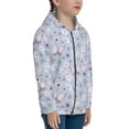 thumbnail image 5 of Kdxio Blue Butterfly Pattern Kids Boys Girls Zip Up Hoodie 3D Printed Hooded Sweatshirt Hoody Coat with Pocket 7-12 Y-Small, 5 of 6