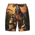 thumbnail image 4 of Lsque Mens Swim Trunks Flower Field Poodle Pattern - Bathing Suit Compression Liner - Beach Swim Shorts Swimwear - (S-3XL) - Stretch Quick Dry -Large, 4 of 9