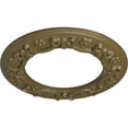thumbnail image 3 of Ekena Millwork 12 1/4"OD x 7 1/2"ID x 7/8"P Ribbon with Bow Ceiling Medallion (Fits Canopies up to 7 1/2"), Hand-Painted Mississippi Mud, 3 of 6