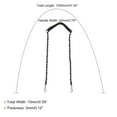 thumbnail image 2 of Uxcell 47" Iron Flat Chain Strap Purse Shoulder DIY Replacement, Black Silver, 2 of 5