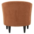 thumbnail image 4 of Fox Hill Trading Traditional Polyester Fabric & EPS Curved Tub Chair in Orange, 4 of 4