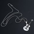 thumbnail image 6 of WINDLAND European and American Style for Creative Personality Music Guitar Pendant Men and Women Stainless Steel Necklace Jewelry, 6 of 14