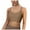 Beige, variant on COMVALUE Women's Square Scoop Neck Sports Bra Thin Strap Padded Low Impact Yoga Bra Wireless Workout Crop Top (Coffee, XXL)