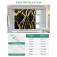 thumbnail image 6 of Black Gold Marble Tie Up Curtains for Windows 45 Inch Length Balloon Curtains Kitchen Adjustable Balloon Window Shade Modern Geometric Textured Tie Up Valance Bathroom Curtain Window 34"x45", 6 of 6