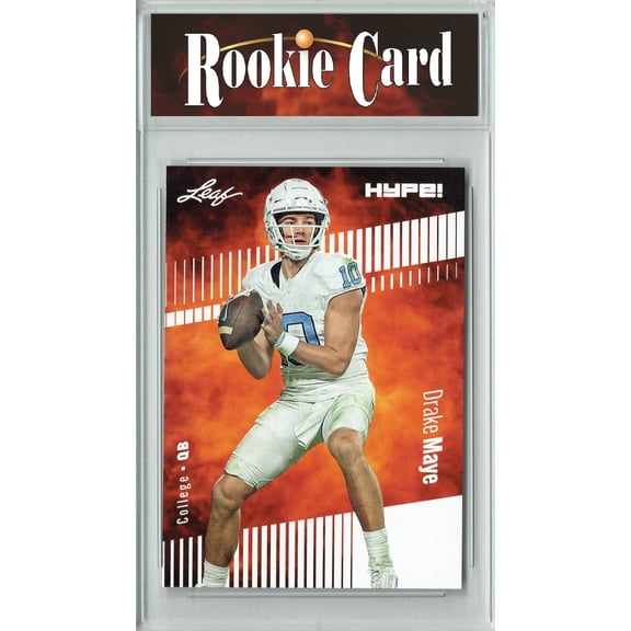 Certified Mint  Drake Maye 2023 Leaf HYPE! #114a Only 5000 Made! Rookie Card New England Patriots