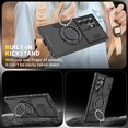 thumbnail image 4 of Armor Case with 360 Rotating Metal Ring Car Holder for Samsung S24/S23 Ultra, 4 of 7