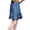Z-04Blue, variant on Coerni A Line Pleated Denim Skirt for Girls High Waist Uniform Tennis Skater Skirts Skort Cute Elastic Waistband Washed Clothes
