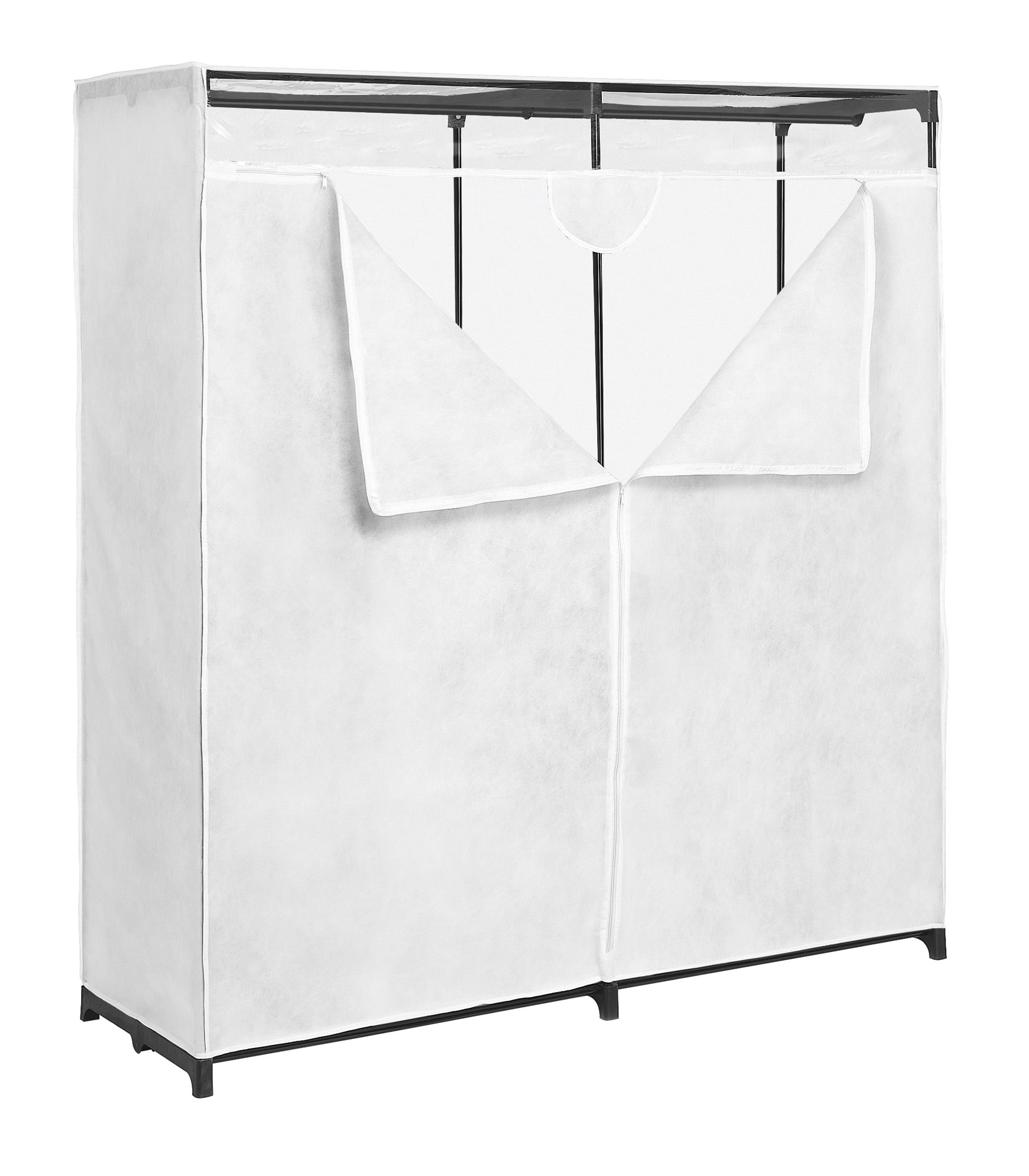 Compactor Anton Wardrobe Clothes Organiser with 6 Compartments Grey/White 