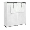 Whitmor 60" Extra-Wide Portable Metal Closet & White Polypropylene Nonwoven Fabric Cover - Adult Use