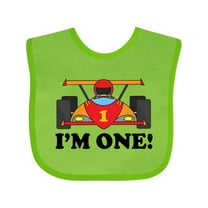 Inktastic Race Car 1st Birthday Boys Baby Bib