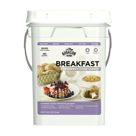 Augason Farms Breakfast Emergency Food Supply 11 lbs 1. 8 oz 4 Gallon