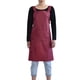 thumbnail image 1 of Naiovety Delantal completo impermeable Chef de cocina plástico sin mangas delantales simples hogar práctico ayudante para cocinar carpintería Organizadores de utensilios de cocina Vino rojo 80x75cm Naiovety HA073413-03, 1 of 6