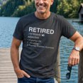 thumbnail image 4 of Jollimate Retired Definition Shirt, Funny Not My Problem Anymore, Men Retirement Gift Tee, 4 of 6