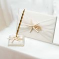 thumbnail image 3 of 1 Set Pen Holder Set Exquisite Festive Touch Fabric Aesthetic Visual Effect Signature Pen Holder for Home, 3 of 7