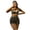 Army Green, variant on Ygbgbb Bikini Sets for Women Bikini Set Deep V Straps Bikini Tops Three Piece Swimsuit Set Beachwear Two Piece Bathing Suit Summer Swimwear(Black,L)