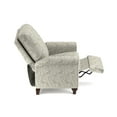 thumbnail image 2 of Homesvale Lincoln Living Room Push Back Recliner Chair, Taupe-Gray Coral Print Polyester, 2 of 4