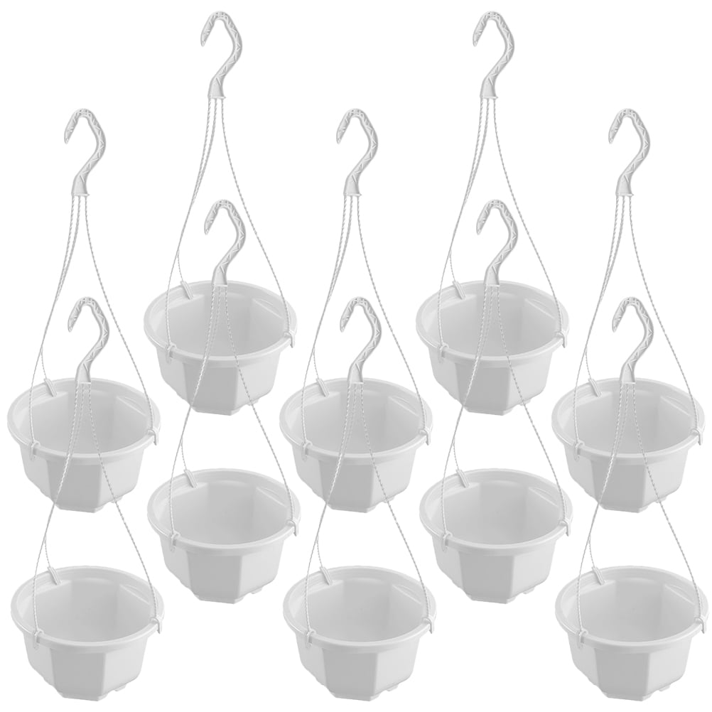 Hanging pots 10 Sets Plastic Hanging Planter Pots Hanging Orchid Pots