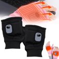 thumbnail image 1 of MARVA Guantes Termostáticos Inteligentes sin Dedos, Calefactores Recargables Portátiles con Pantalla Digital, Thermostatic Heated Fingerless Gloves, para El Trabajo, Ciclismo, Esquí Negro, 1 of 6