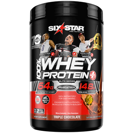 Elite Series 100% Whey Protein Plus, 32g Ultra-Pure Whey Protein Powder, Triple Chocolate