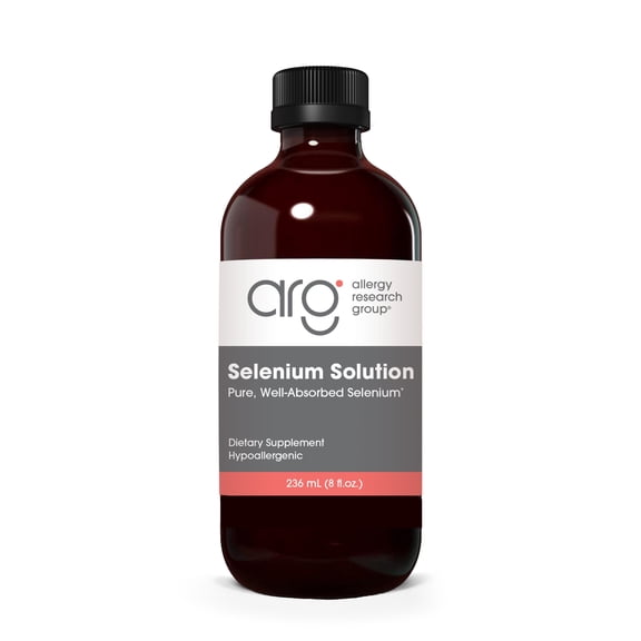 ARG Selenium Solution - Delivers 100 mcg Selenium - Sodium Selenite Liquid - Supports Immune Function, Liver Function & Antioxidant Enzymes - 94 Servings - 236 mL