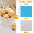 thumbnail image 2 of 100pcs Foil Candy Wrappers, 6 x 6 Inch Chocolate Bar Wrappers, Aluminum Foil Paper (Azure, Fine Grid), 2 of 6