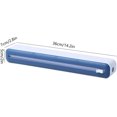 thumbnail image 1 of Plastic Wrap Dispenser with Slide Cutter Magnetic Refillable Wrap Dispenser Food Cling Film Wrap Dispenser（Blue）, 1 of 4