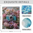 thumbnail image 3 of Diamond Art Kit for Adults, Vintage Camera Floral Display Diamond Painting for Adults Beginners, 5D DIY Diamond Art Painting Kits, Colorful Diamond Painting Craft for Home Decor 12x16, 3 of 7