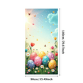 thumbnail image 3 of LUUFILx Spring Easter Eggs Butterflies Tulip Flowers Backdrop Beautiful Festive Banner Photography Props Event Party Background Holiday Decor, 3 of 7