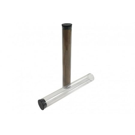 Plastic Cigar Tube w/ Cap & Flat Bottom (58 Ring Gauge 7-1/4