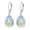 Silver, variant on Sloth Earrings Sterling Silver Cute Animal Dangle Earrings Moonstone Teardrop Drop Earrings Jewelry Gifts for Women (Turtle Earrings)