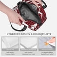 thumbnail image 3 of Balery Christmas Buffalo Plaid Bolsa de Almuerzo Impresa, Caja de Almuerzo Reutilizable, Bolsa Térmica Aislada para Almuerzo, Bolsa Antiderrames, 3 of 7