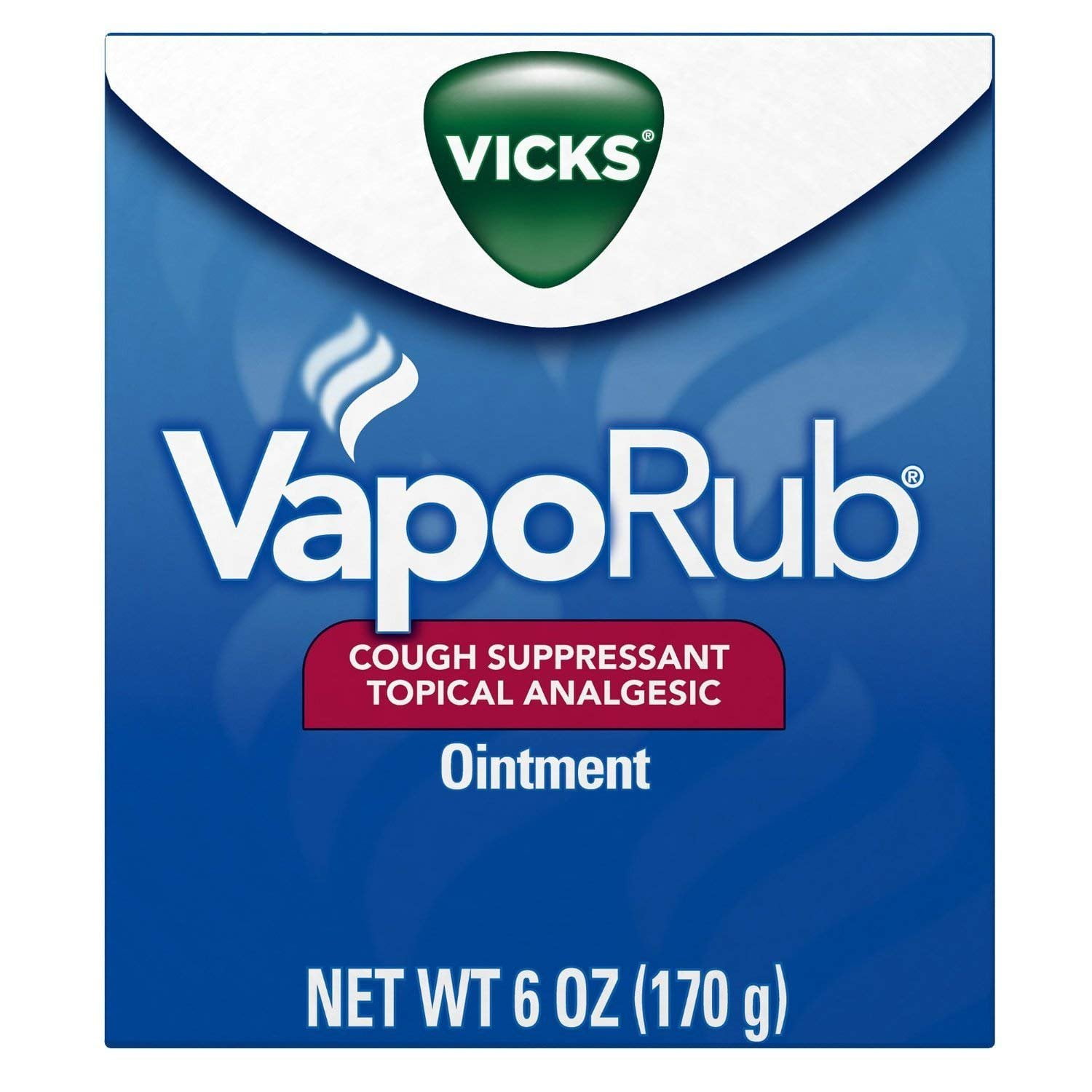 Vicks Vaporub Cough Suppressant Topical Analgesic Ointment 6 Oz, 3 Pack