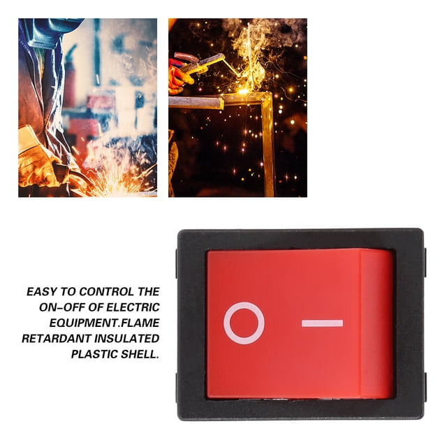 LAFGUR ON OFF Rocker Switch, 30A Boat Type Switch, For Industrial Use Electric Equipment