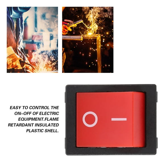 LAFGUR ON OFF Rocker Switch, 30A Boat Type Switch, For Industrial Use Electric Equipment