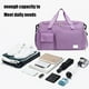 thumbnail image 3 of Bolsa de gimnasia con separación en seco y húmedo | Compartimento para zapatos | Bolsa de lona deportiva de gran capacidad | Tela Oxford | Correa para el hombro y bolso de mano | Bolsa de viaje, 3 of 5