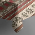 thumbnail image 3 of Red and Brown Christmas Pattern Rectangle Tablecloth 60"x84",Waterproof Polyester Rectangle Table Cloth, Wipeable Spillproof Polyester Tablecloth for Dining, Camping, Indoor and Outdoor, 3 of 5