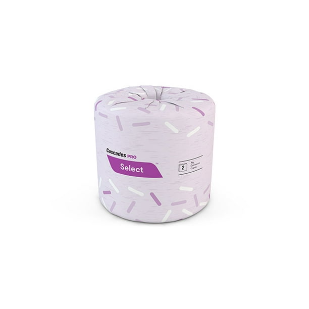 Select® Papier Toilette Standard, Blanc, 2 Plis, 420 Feuilles/rouleau, 48 Rouleaux/boîte