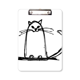 thumbnail image 1 of La línea de la sonrisa del gato rizado SIT Portapapeles Carpeta de escritura Placa de soporte A4, 1 of 4