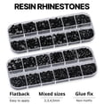 thumbnail image 3 of Black 11000 Pcs Flatback Plastic Rhinestones with 45ml B7000 Glue for DIY, Crafts, Decoration, 3 of 7