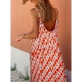 thumbnail image 4 of Robe Maxi Bohème à Fleurs Sans Manches à Étages pour Femmes, Décontractée, Superposée, Ample, Vacances, Plage, Bohème, Longues Robes, 4 of 7