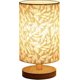 thumbnail image 1 of Touch Control Table Lamp Dimmable bedside lamps With USB Powered Nightstand Lamp Wooden Base Touch Lamps Bedside for Bedroom Dining Room (Gold), 1 of 4