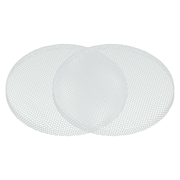 Unique Bargains 2 Pcs Universal 3 Inch Speaker Grills Mesh for Audio Subwoofer 84x6.5mm Grille without Frame White