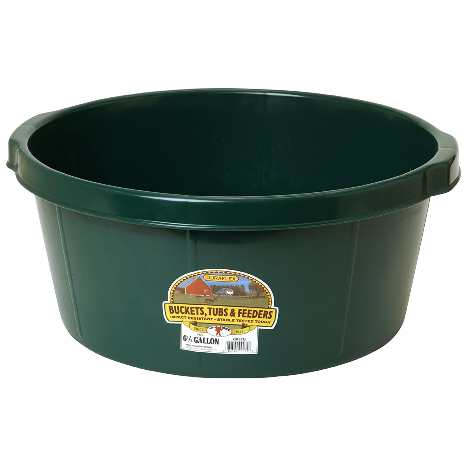 Little Giant 6.5 Gallon Plastic All Purpose Farm and Ranch Utility Tub