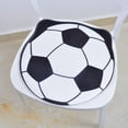 thumbnail image 5 of Soccer Shaped Cooling Gel Ice Silk Seat Cushion, Easter Decor Sports Fan Chair Pad for Summer, Comfortable Auto, Office and Stadium Seat Cushion that Keeps You Cool During Games, 16in, Colorful, 5 of 6