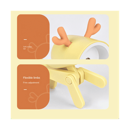 

Mini Night Light LED Adjustable Desk Book Light Cute Pet Light Eye Protection Table Lamp Home Dog Green