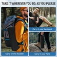 thumbnail image 6 of 360°Swivel Portable Folding Camping Chair - Swivel Lawn Chair 8 Seconds Quick Setup Compact Collapsible Folding  Lightweight Outdoor Backpack  for Camping, Travel, Hiking, Beach, Fishing-Easoger, 6 of 8